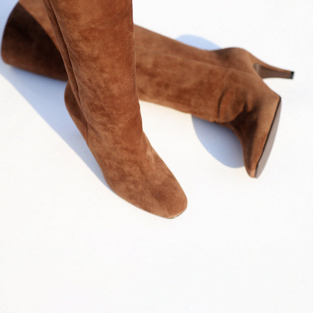 LISSE - suede long boots