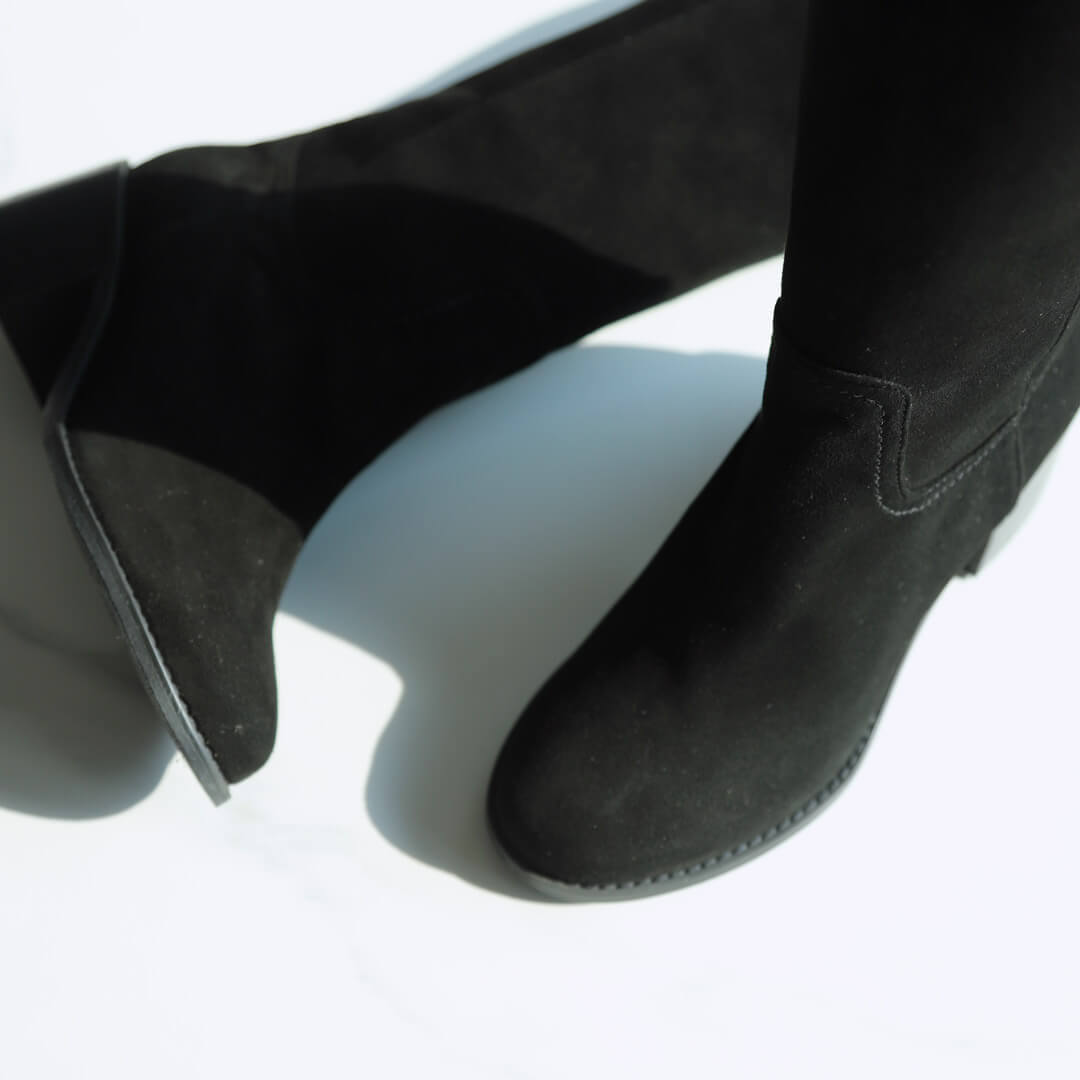 *UK size 2 - MAEVE - black suede, 5cm heel