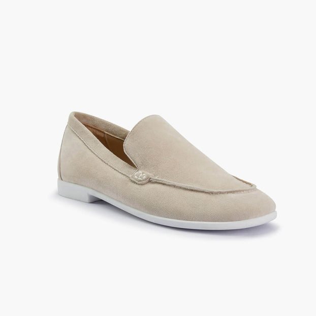 *MANON - beige suede loafers