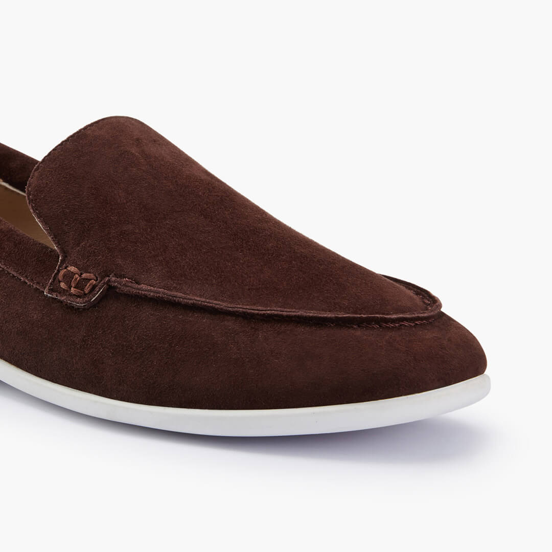 *MANON - brown suede loafers