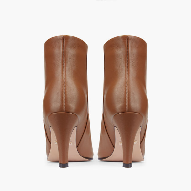 TANYA - brown leather ankle boots