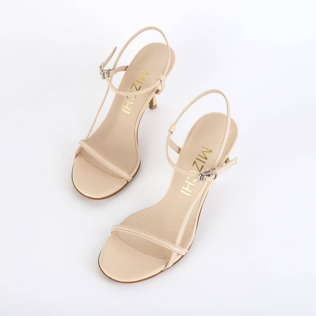 *UK size 2- TRIPOLI - light beige, 8cm heels