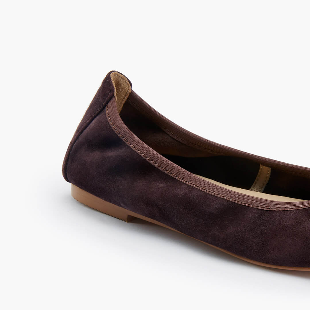 *ANAIS - brown suede ballet pump