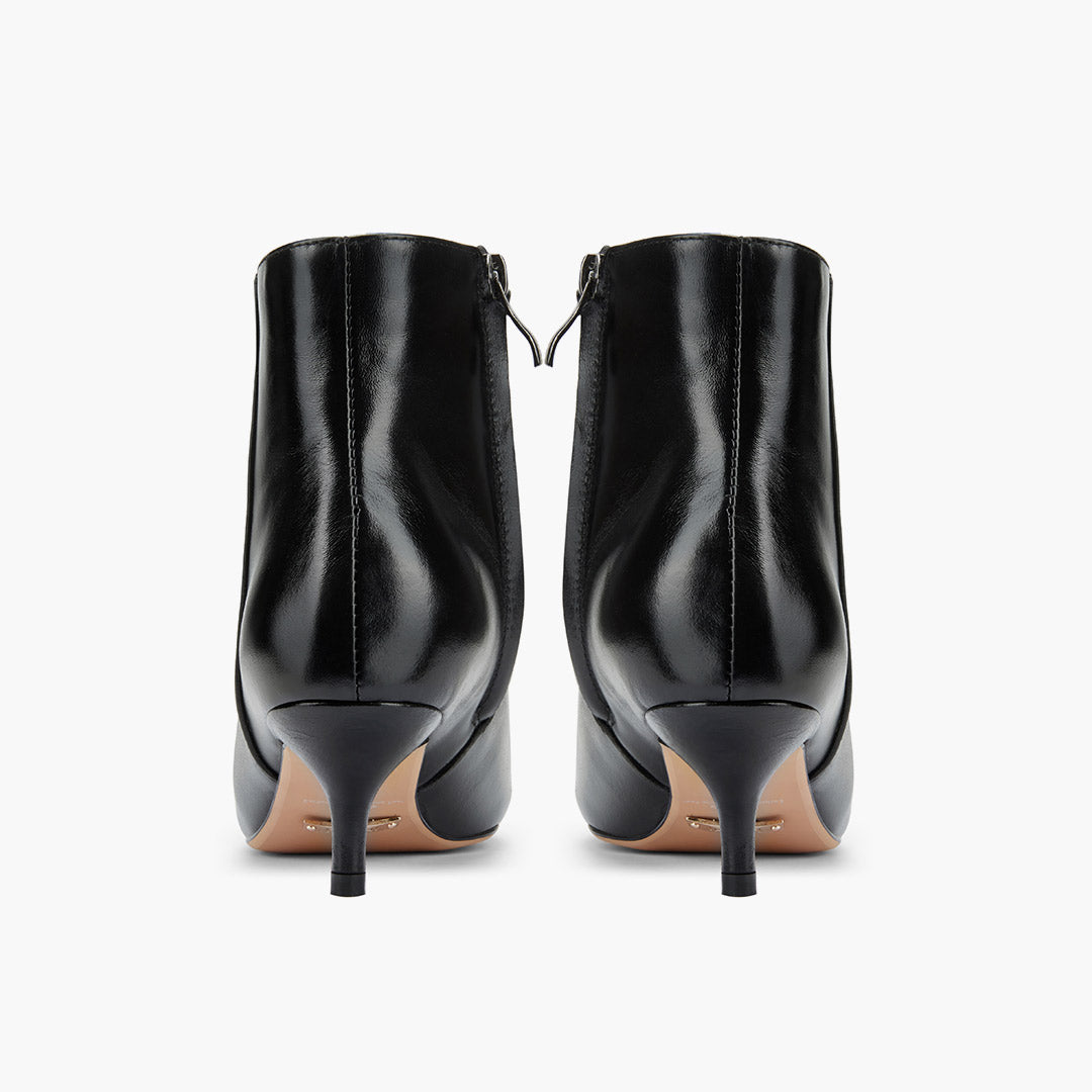 *BRANDA 50 - black leather ankle boots