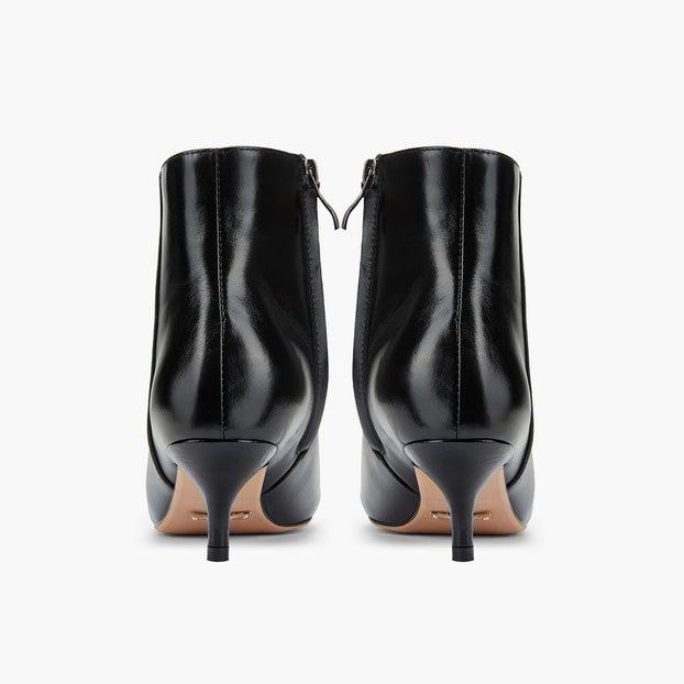 *BRANDA 50 - black leather ankle boots