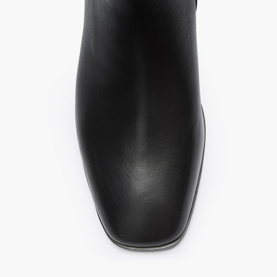 BELGO 45 - black leather ankle boot