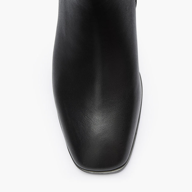 BELGO 45 - black leather ankle boot