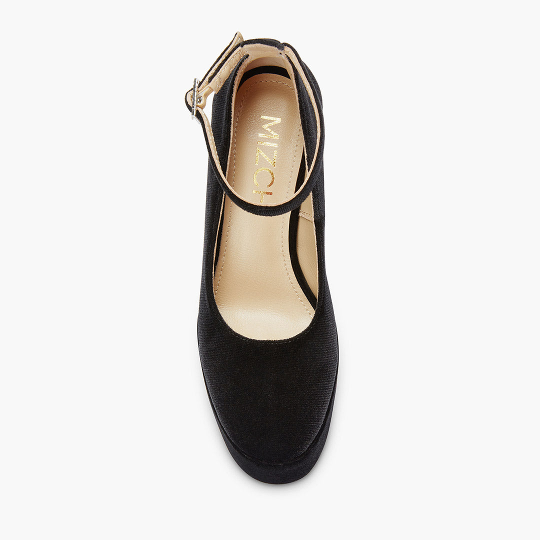 FABB - black patent high platform
