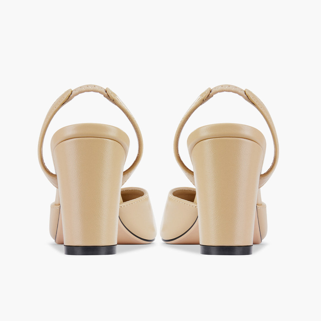 Hayven - Leather Slingback