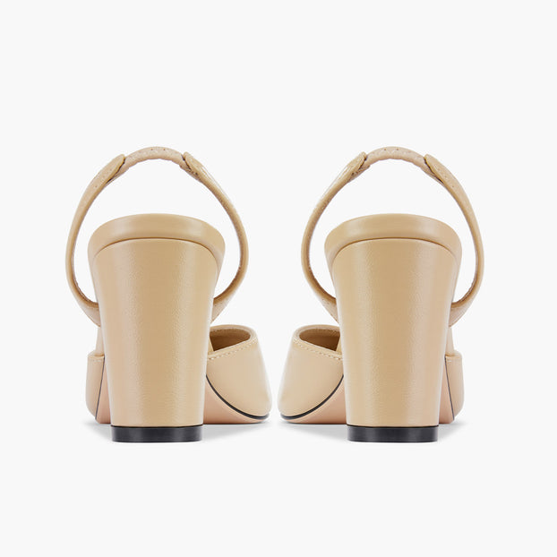 Hayven - Leather Slingback