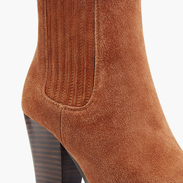 *JENNY BROWN - suede cowboy boots