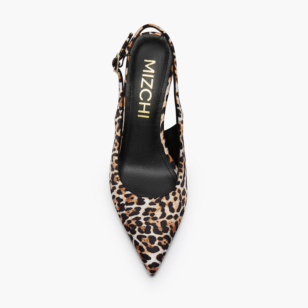 Lena 75 Leopard - Slingback Pumps