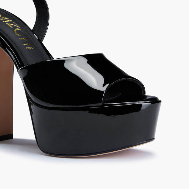 *NOMES 13 - black patent platform