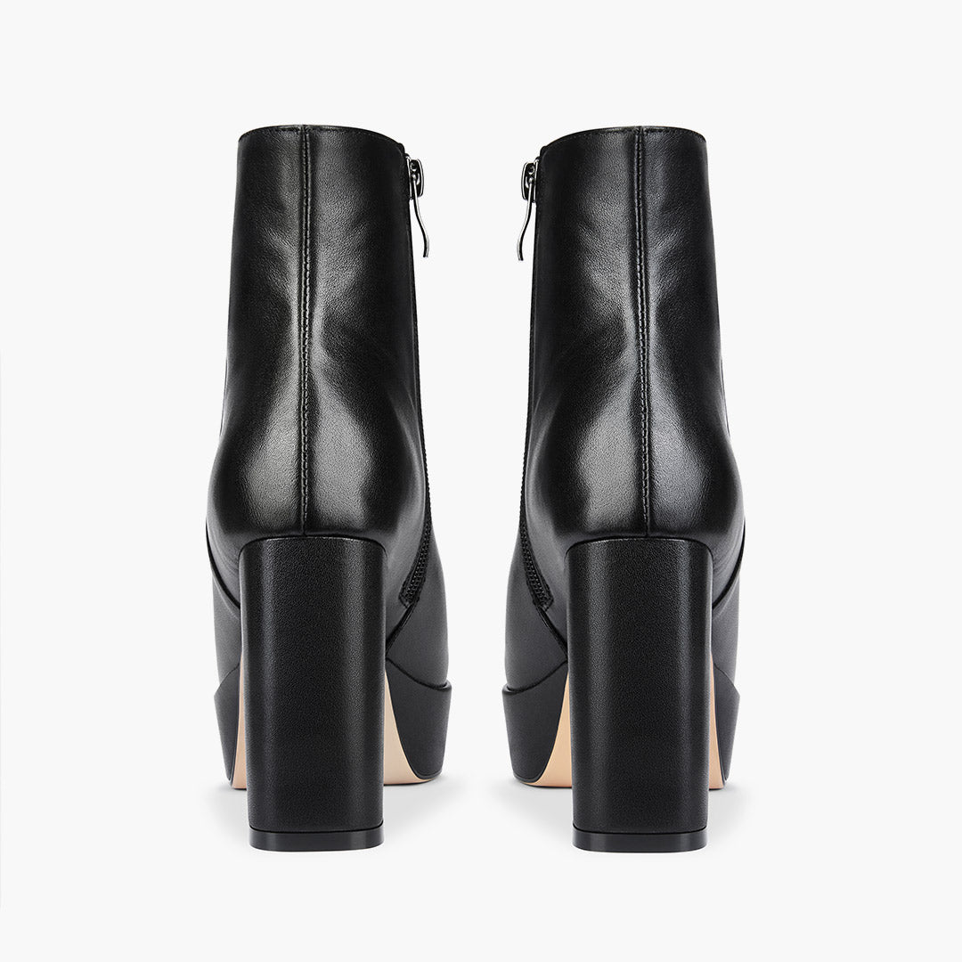 Rize - Leather Platform Ankle Boots
