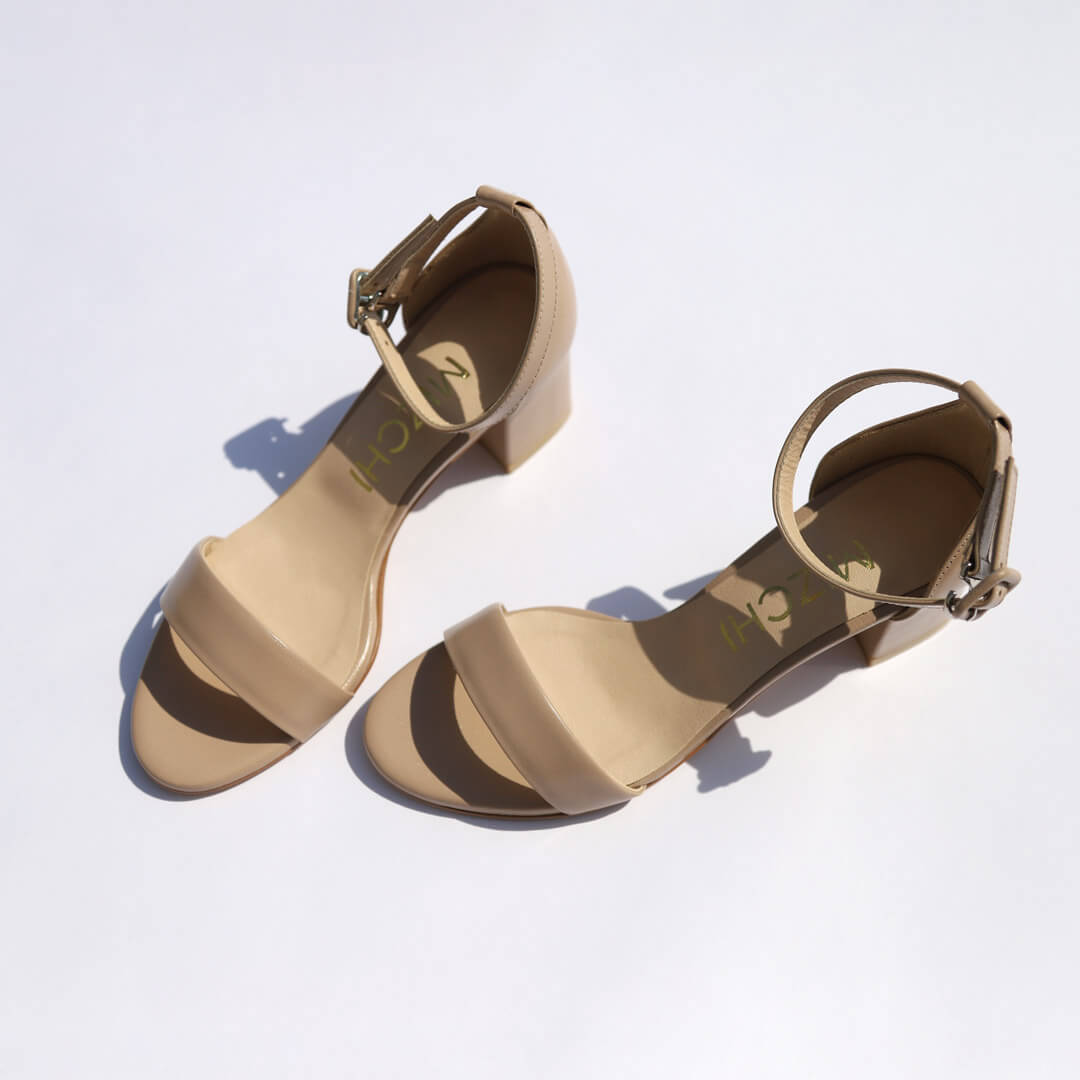 *UK size 13 - TIMELY - white, 5cm heels
