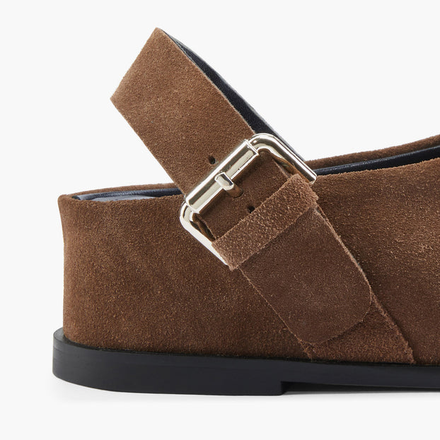 ADORO - Brown Suede Clogs