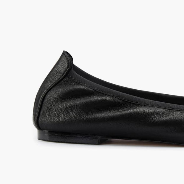 *ANAIS - black soft leather ballet pump