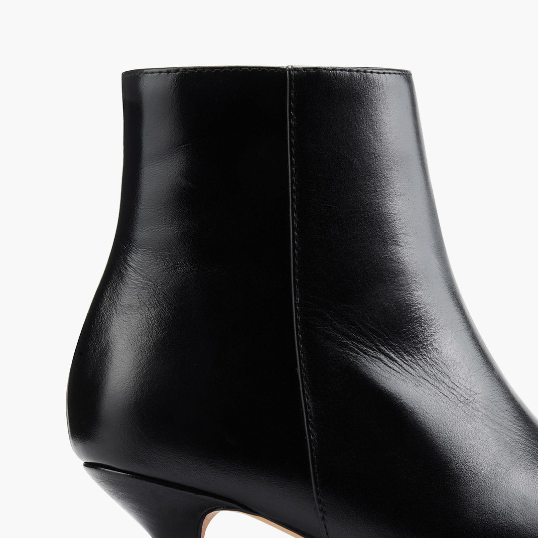 *BRANDA 50 - black leather ankle boots