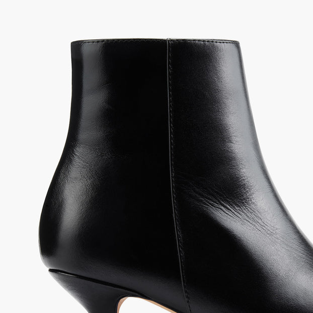 *BRANDA 50 - black leather ankle boots