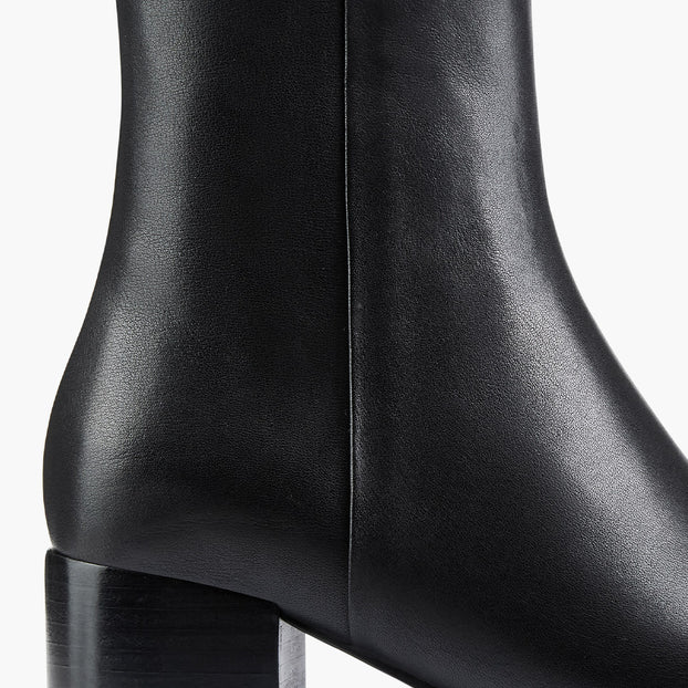 BELGO 45 - black leather ankle boot