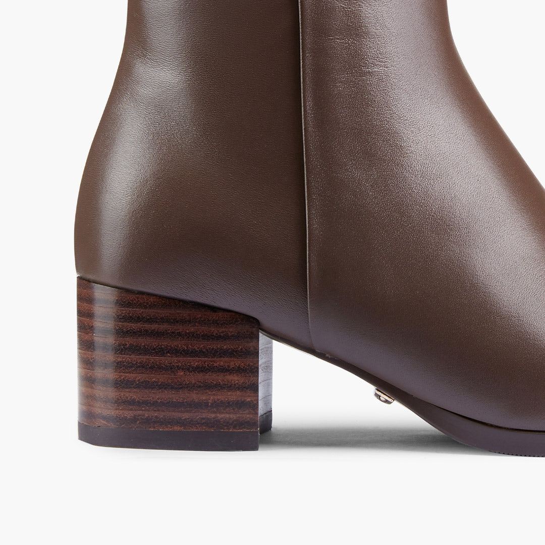 BELGO 45 - brown leather ankle boot