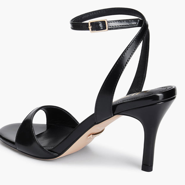 Do Ceu Black - Strappy Leather Sandals