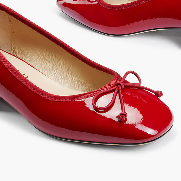 Chiara - Red 3cm Ballet Pumps