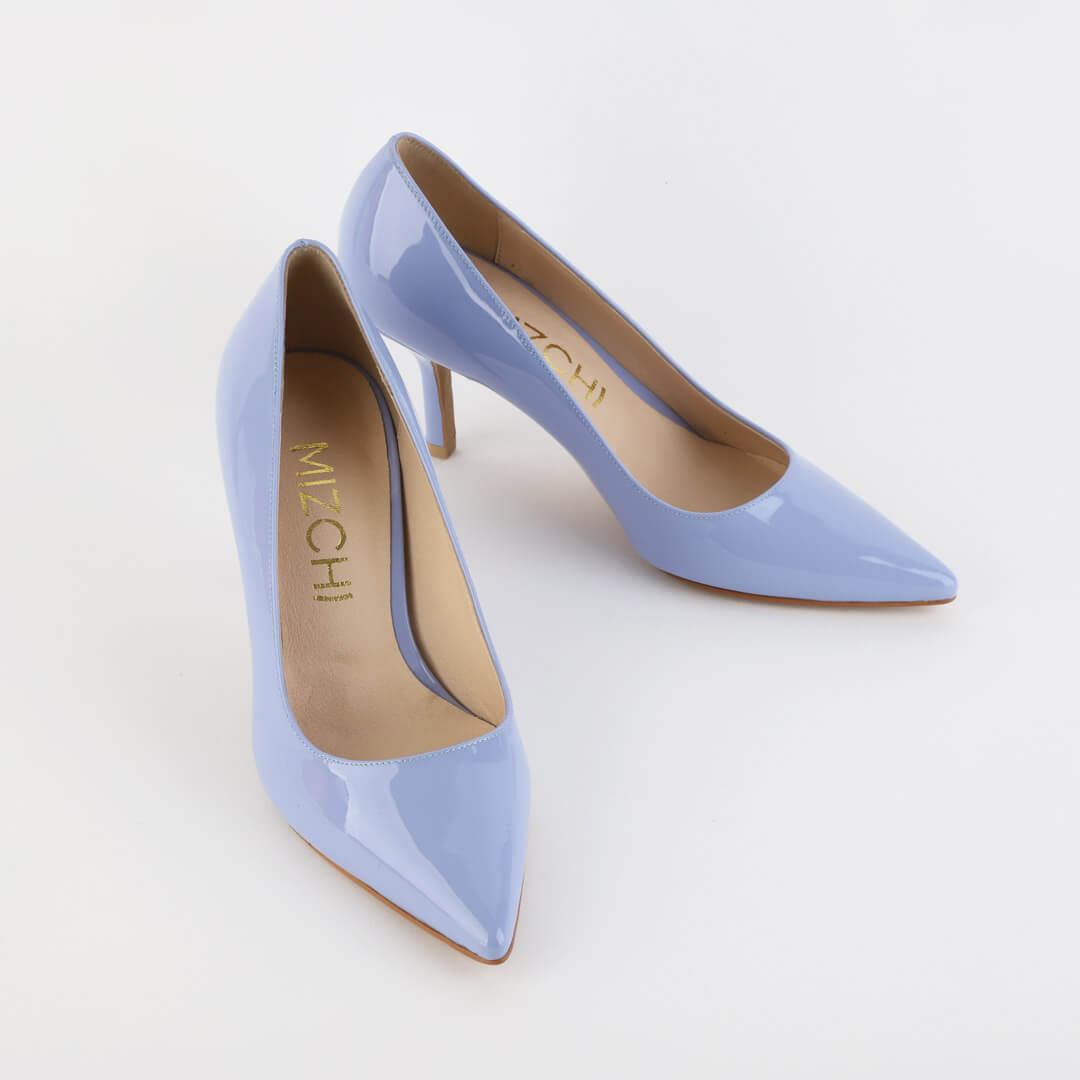ELDORADO - blue patent pumps