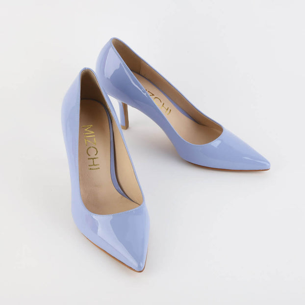 ELDORADO - blue patent pumps