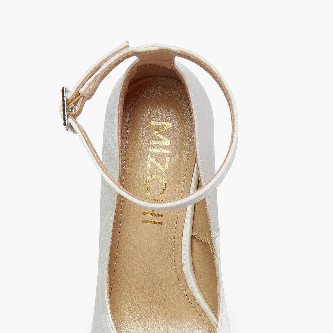 FABB - ivory satin high platform