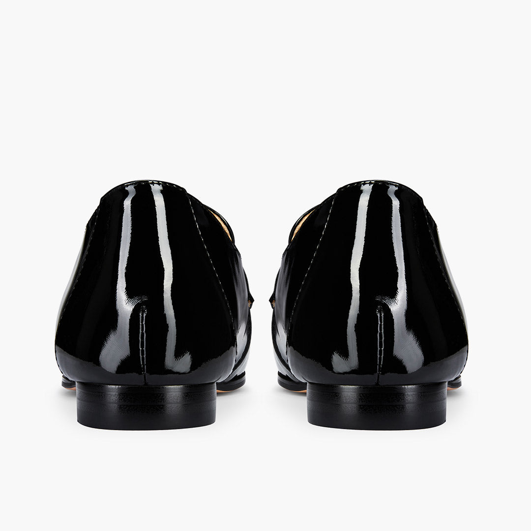 Farrah Black - Leather Loafers