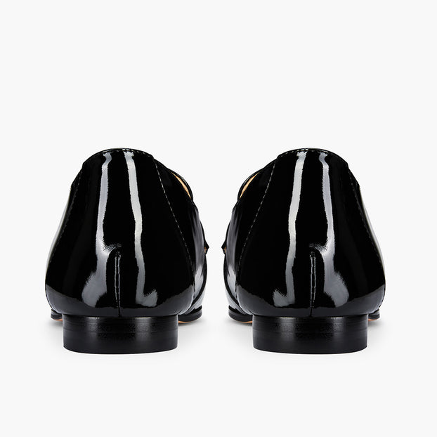Farrah Black - Leather Loafers