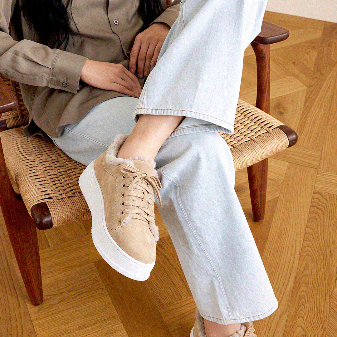 Faye - Fur Lined Sneakers