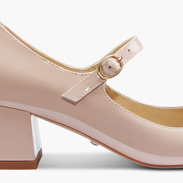 GAYLE 45 - beige patent MJ pump