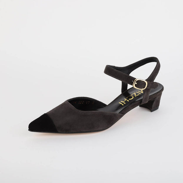 *UK size 3 - KALMA - grey suede, 3.5cm heels