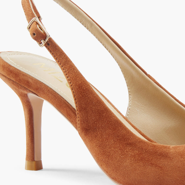 Lena 75 - beige suede slingback
