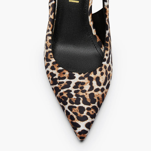 Lena 75 Leopard - Slingback Pumps