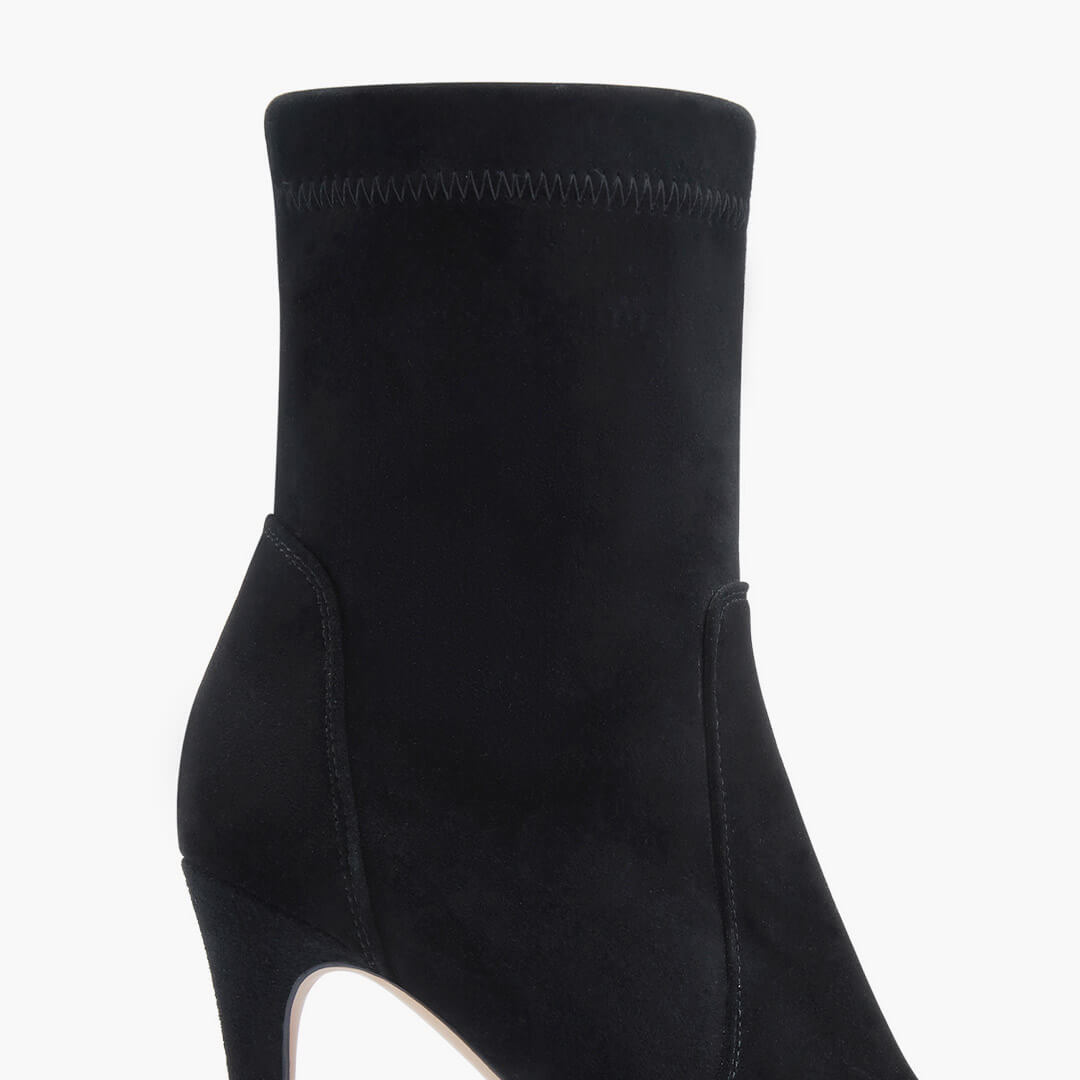 *MACON - stretch suede ankle boots