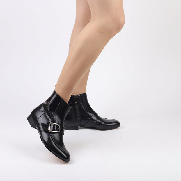 UK 1 Petite Black Ankle Boots
