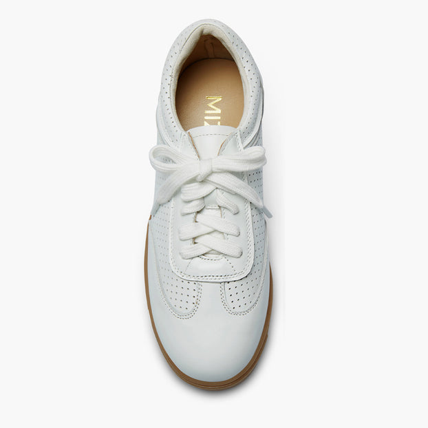 Morena - White Leather Sneakers