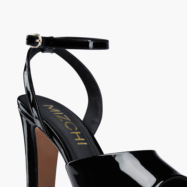 *NOMES 11 - black patent platform