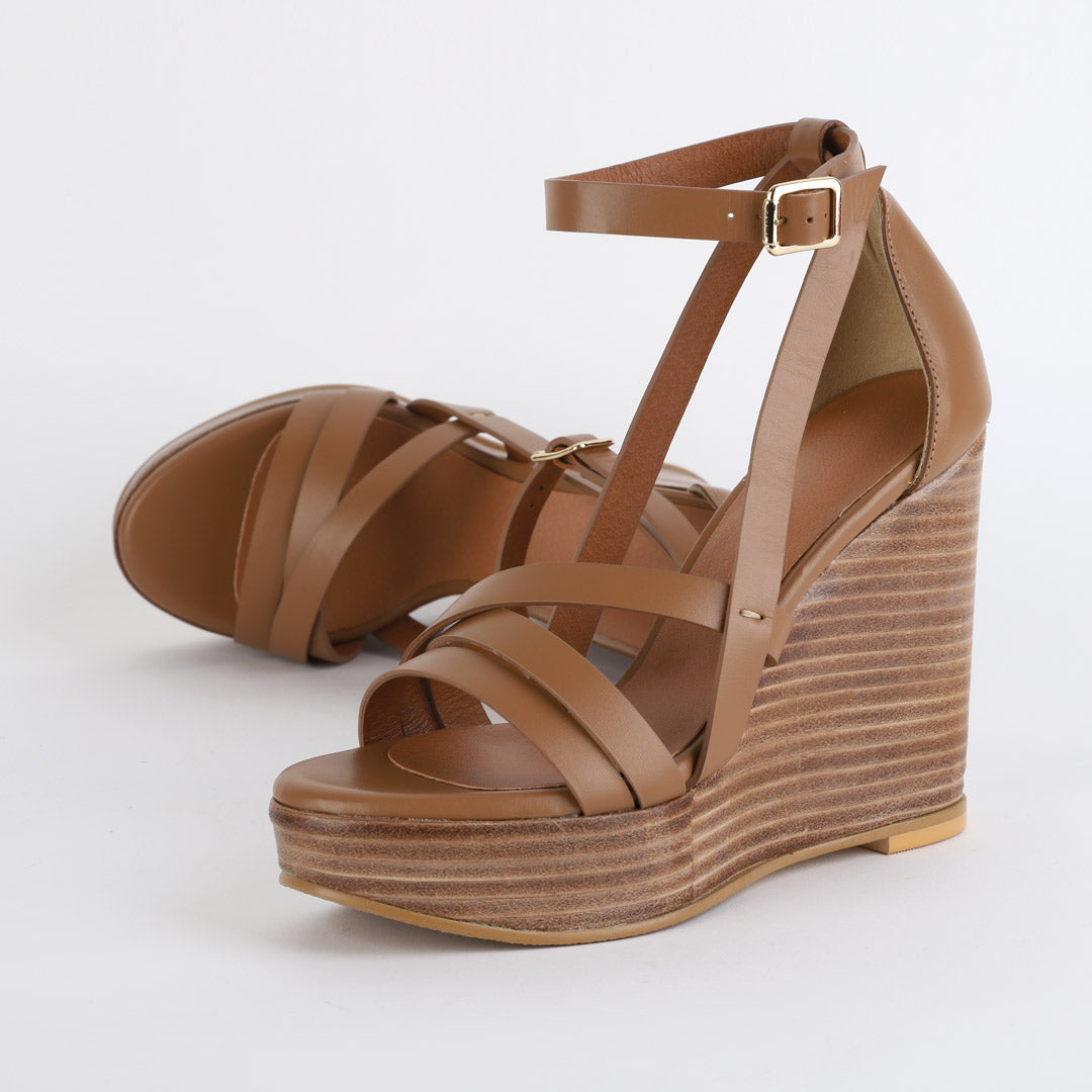*UK size 13 - MARVELLA - camel, 12/3cm heels