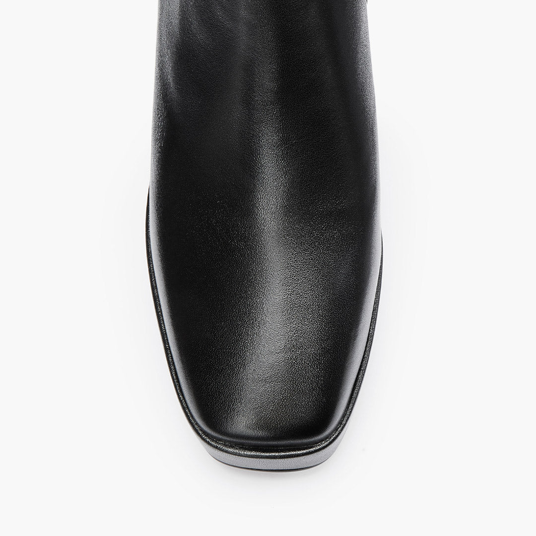 Rize - Leather Platform Ankle Boots