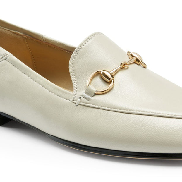 *ROCHELLE IVORY - leather loafers