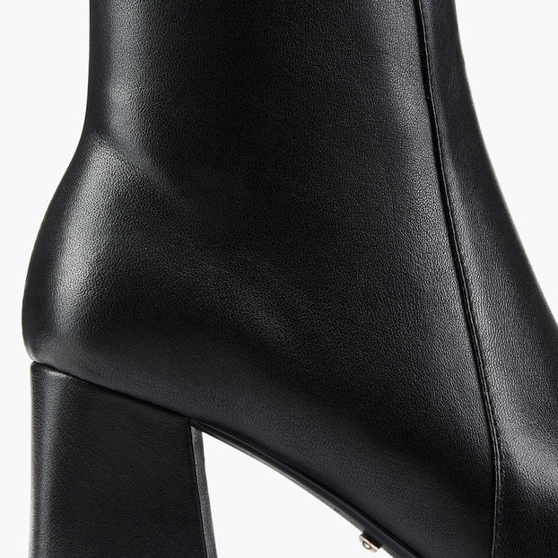 ROXANNE BLACK - leather ankle boots