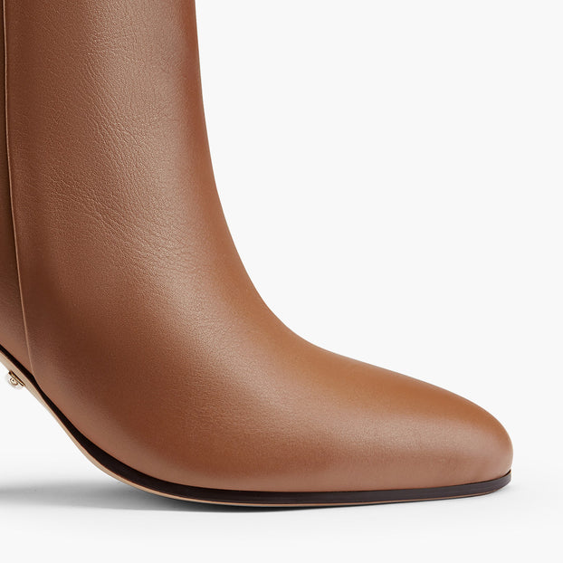 TANYA - brown leather ankle boots