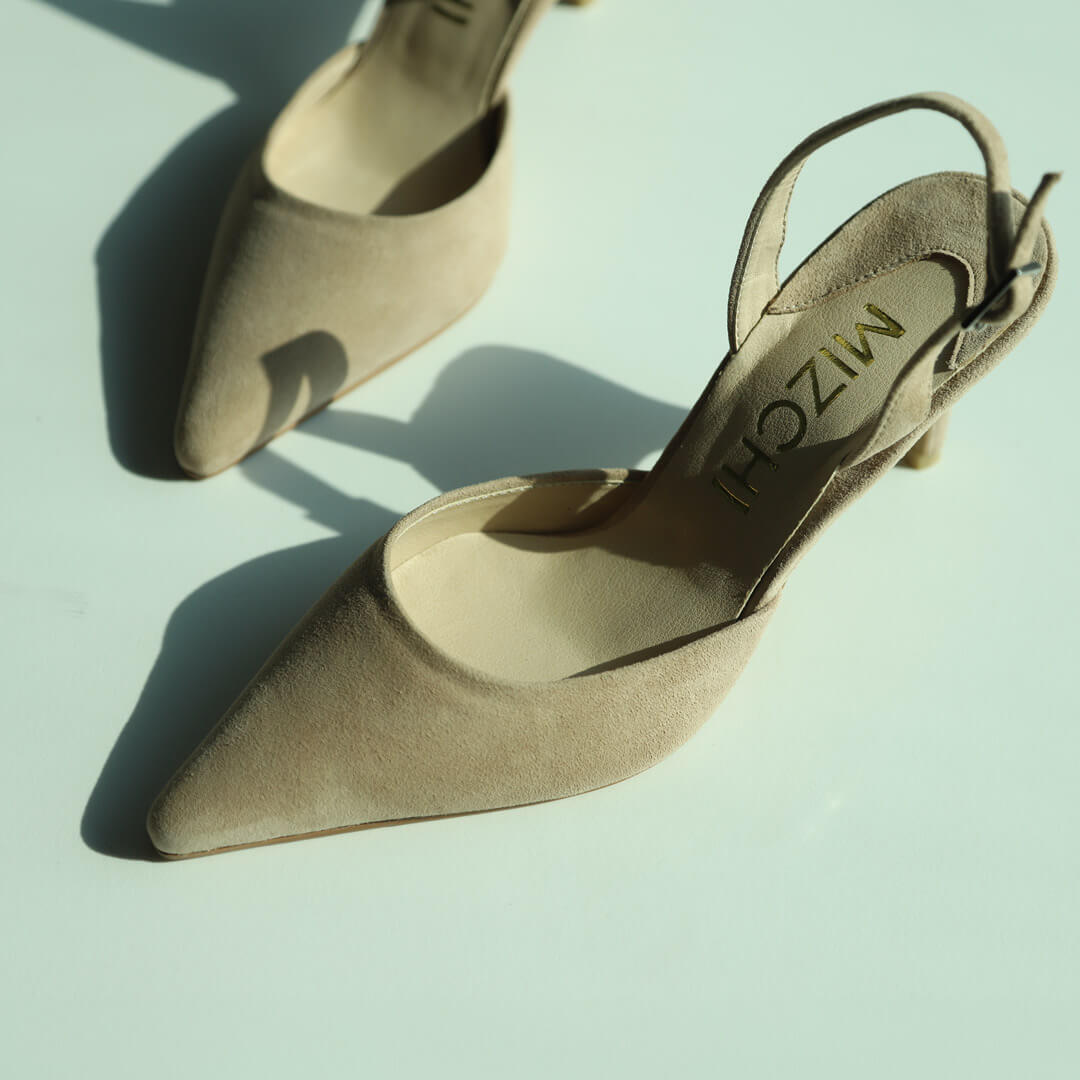 Small Size Slingback Heels Tesoro Suede Uk 2