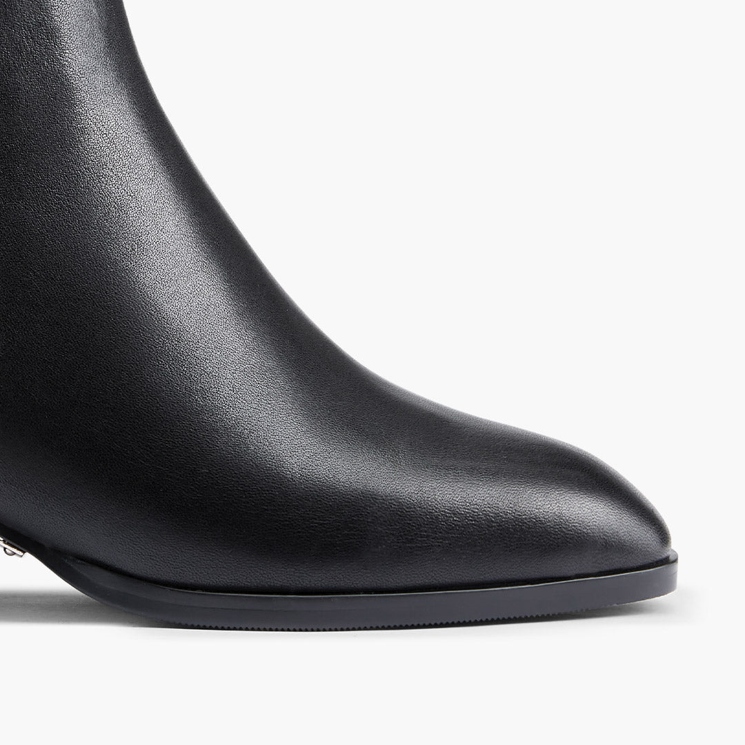 BELGO 45 - black leather ankle boot