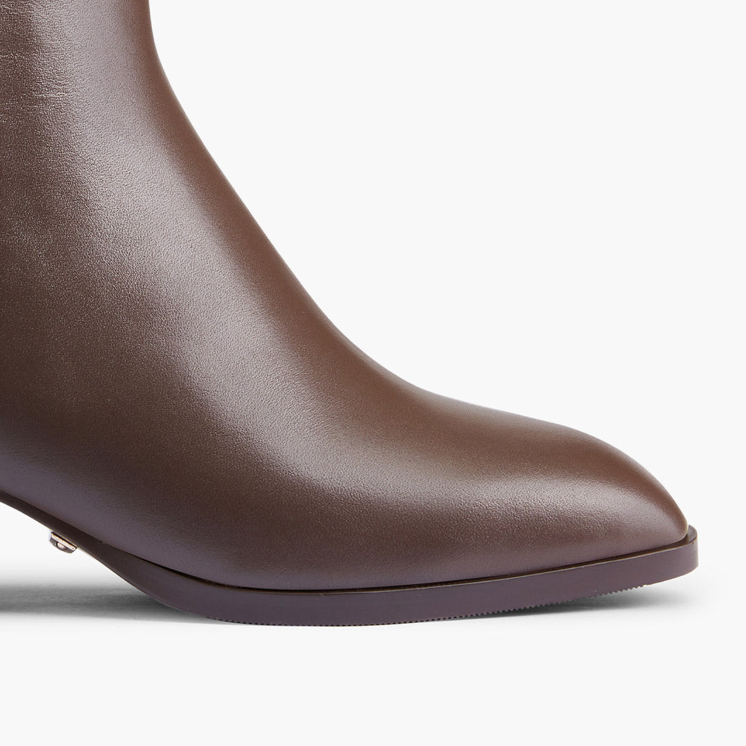BELGO 45 - brown leather ankle boot