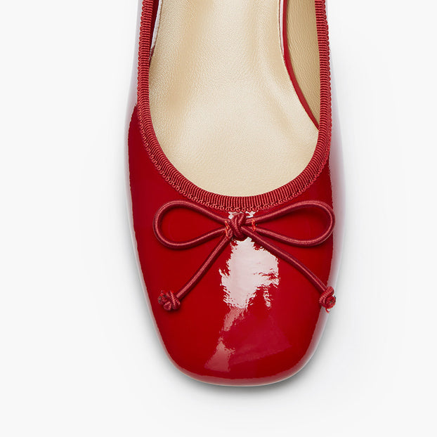Chiara - Red 3cm Ballet Pumps